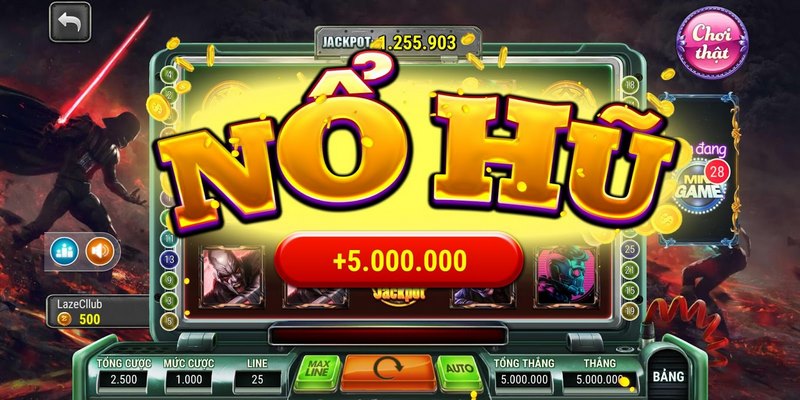 Sử dụng các tính năng trong game nổ hũ